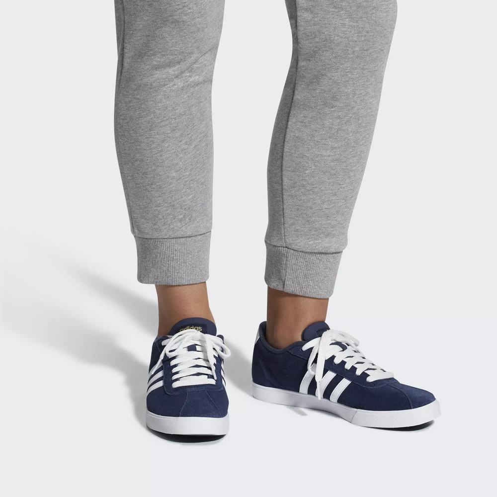 Adidas Courtset Tenis Azules Para Mujer (MX-85556)